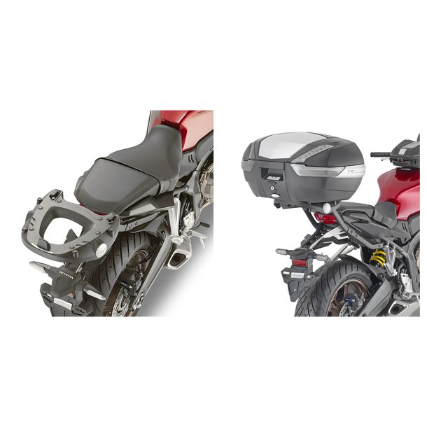 Topcase-Träger GiVi für Monokey® / Monolock® Koffer Max Zuladung 10 kg / 6 kg / 3 kg ohne Platte für Honda CB 650R, CBR 650R, CBR 650R E-Clutch