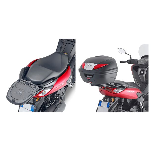 Topcase-Träger GiVi für Monolock® Koffer Max Zuladung 3 kg für Yamaha N-Max 125-155 Bj. 2021-2024