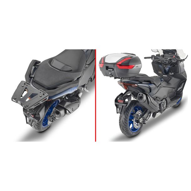 Topcase-Träger GiVi für Monokey® / Monolock® Koffer Max Zuladung 10 kg / 3 kg ohne Platte für Yamaha T-MAX 560 Bj. 2022-2026