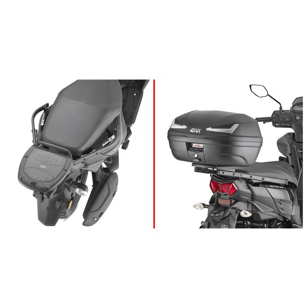 Topcase-Träger GiVi für Monolock® Koffer ohne Platte für Yamaha Cygnus Rayzr 125 Bj. 2024-2026