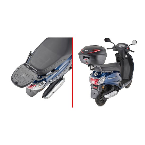 Topcase-Träger GiVi für Monolock® Koffer Max Zuladung 3 kg ohne Platte für Suzuki Address 125 Bj. 2023-2025