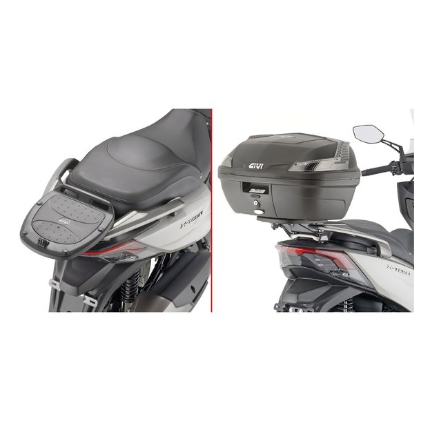 Topcase-Träger GiVi für Monolock® Koffer Max Zuladung 3 kg ohne Platte für Kymco X-Town 125 - 300 City Bj. 2020-2025