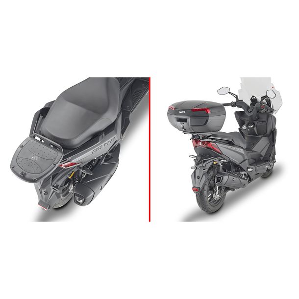 Topcase-Träger GiVi für Monolock® Koffer ohne Platte für Kymco Dink R 125/150 Bj. 2023-2025