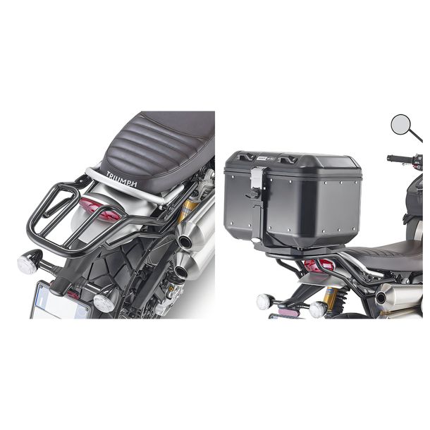Topcase-Träger GiVi für Monokey® Koffer Max Zuladung 6 kg ohne Platte für Triumph Scrambler 1200 Bj. 2019-2026