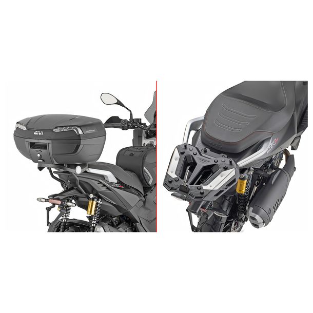 Topcase-Träger GiVi für Monokey® / Monolock® Koffer ohne Platte für Aprilia SR GT 400 Bj. 2026