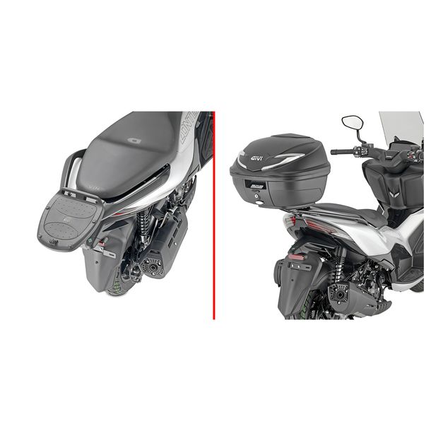 Topcase-Träger GiVi für Monolock® Koffer Max Zuladung 3 kg ohne Platte für Zontes 125 D Bj. 2025-2026, 350 D Bj. 2023-2026