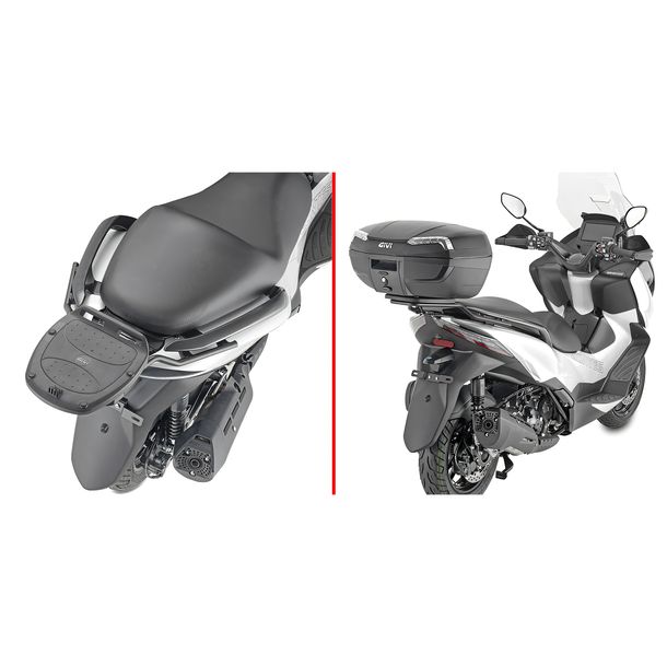 Topcase-Träger GiVi für Monolock® Koffer für Zontes 350 E Bj. 2023-2025