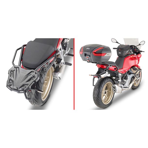 Topcase-Träger GiVi für Monokey® / Monolock® Koffer ohne Platte für Moto Guzzi V100 Mandello 1000 Bj. 2022-2026