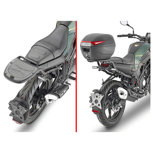 Topcase-Träger GiVi für Monolock® Koffer Max Zuladung 3 kg ohne Platte für Benelli Leoncino 125 Bj. 2022-2026
