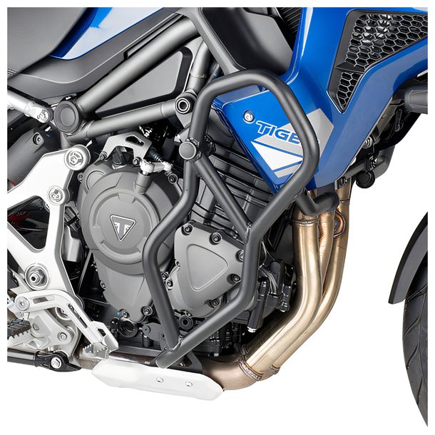 Sturzbügel GiVi schwarz Ø 25mm für Triumph Tiger 1200 GT Bj. 2022-2026, Tiger 1200 GT Pro Bj. 2022-2026