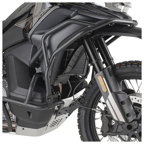 Sturzbügel GiVi schwarz oben zur Montage mit unterem Sturzbügel TN9227 für CF Moto 800 MT-X Bj. 2025-2026, 1000 MT-X Bj. 2026