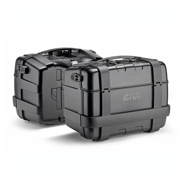 Sada bočních kufrů GiVi Trekker Lite 46 Monokey® technopolymery černé s plastovým krytem 46 litrů 411x526x310mm max. nosnost 10 kg