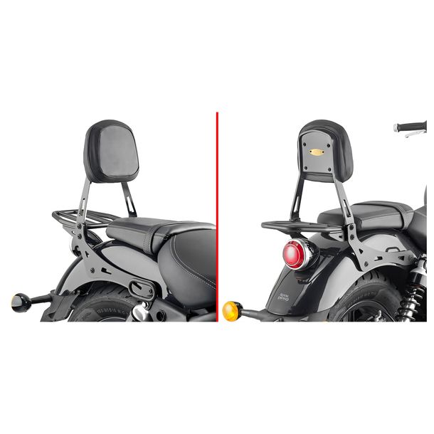 Sissybar GiVi schwarz für Royal Enfield Super Meteor 650 Bj. 2023-2026