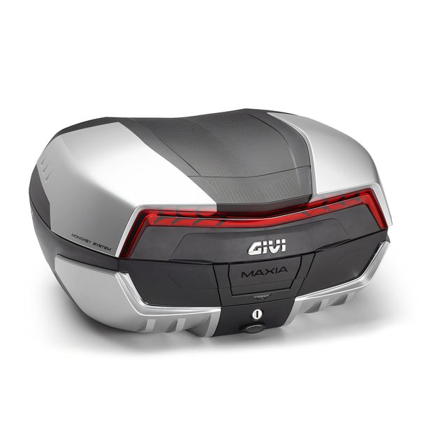 Topcase GiVi Maxia 5 V58 Monokey® schwarz mit roten Reflektoren 58 Liter 321x598x494mm Max Zuladung 10 kg