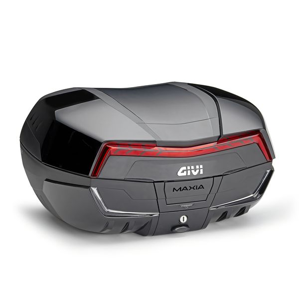 Topcase GiVi Maxia 5 V58 Monokey® schwarz mit roten Reflektoren 58 Liter 321x598x494mm Max Zuladung 10 kg