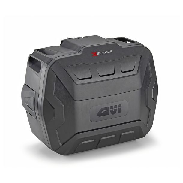 Topcase / Seitenkoffer GiVi X-Space Monokey® schwarz mit Aluminium Cover 27-36 Liter 408x498x320mm Max Zuladung 10 kg erweiterbar wasserabweisend