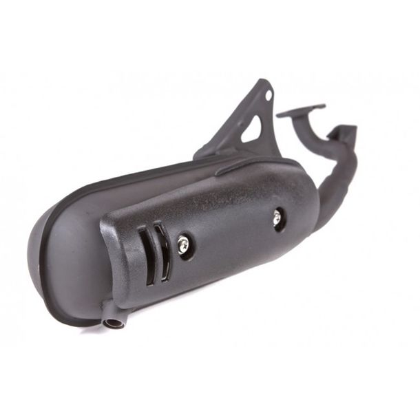Sistema de escape MXT Standard con protector térmico, negro para Minarelli horizontal AC / LC