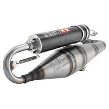 Auspuffanlage Stage6 R1200 RACE unlackiert handgeschweißt für Piaggio / Gilera