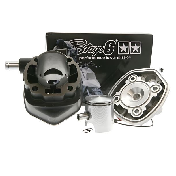 Zylinderkit Stage6 STREETRACE Guss 70ccm, 10mm Kolbenbolzen, d=47mm, Minarelli liegend LC