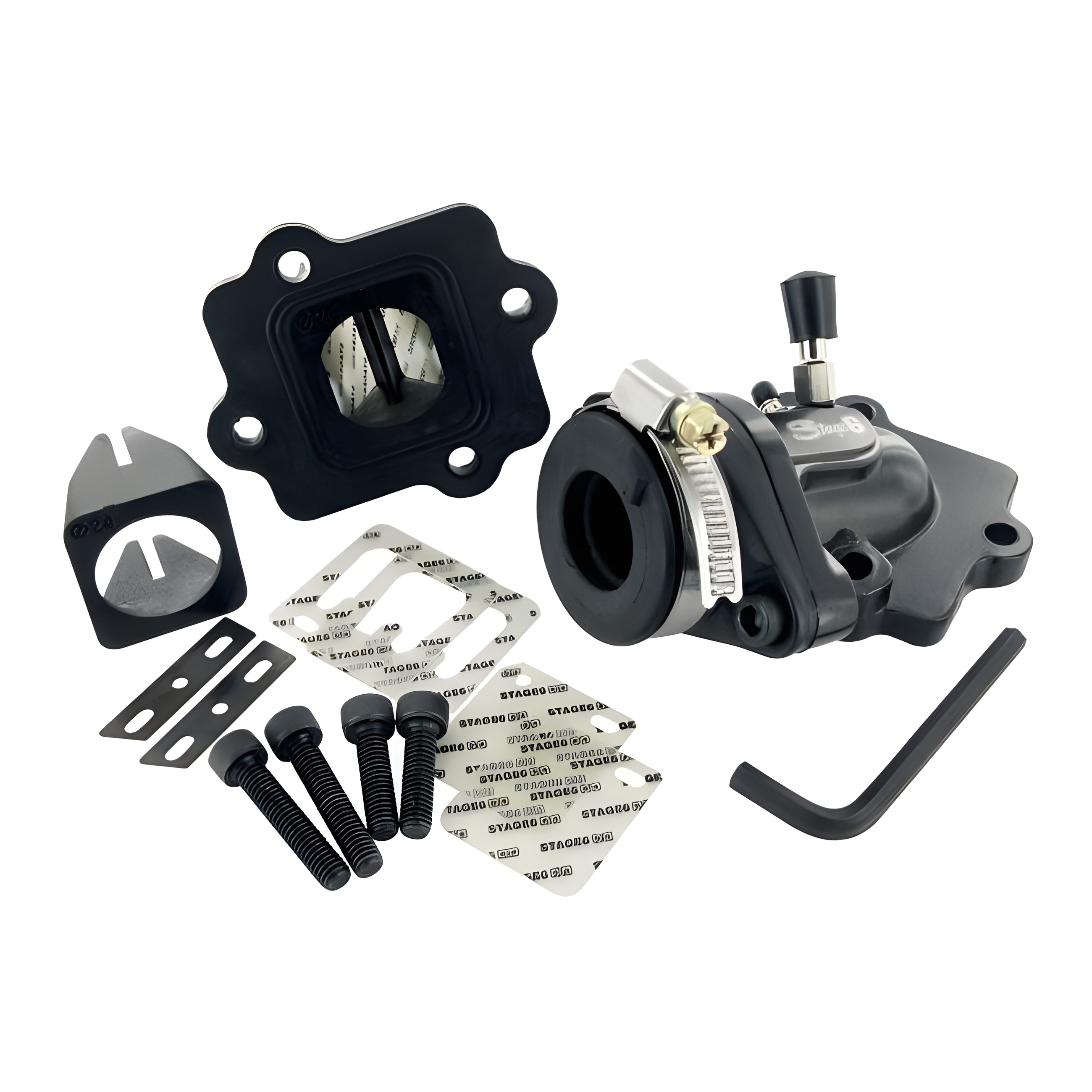 Einlasssystem Stage6 MKII Ansaugstutzen Membranblock für Minarelli liegend