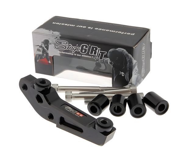 Adapter für Stage6 R / T, 4-Kolbenbremssattel, für 190 / 240 / 280mm Bremsscheiben, MBK Booster / Gilera Runner / Yamaha Aer