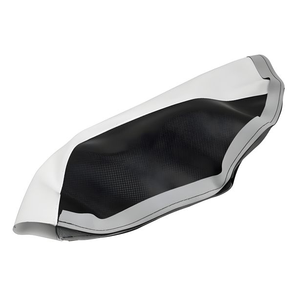 Sitzbezug STR8 für MBK Nitro / Yamaha Aerox, schwarz / weiß
