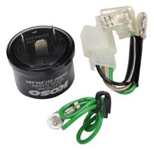 Blinker Relais / Blinkerrelais KOSO Digital, 12V, Stecker mit 3 Pins, inkl. Adapter auf 2 Pins, max. 15A Universal Motorrad, Roller