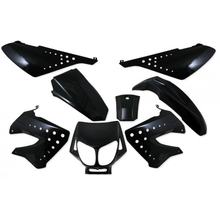 Verkleidungsset für Derbi Senda, SX50 RCR SMT, schwarz metallic