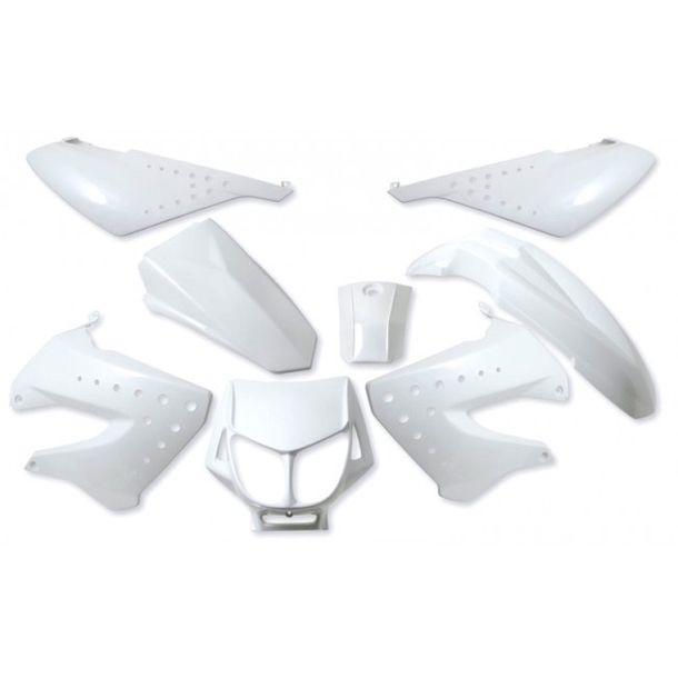 Trim set for Derbi Senda, SX50 RCR SMT, white