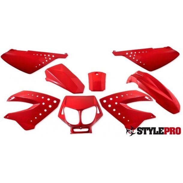 Verkleidungsset für Derbi Senda, SX50 RCR SMT, rot