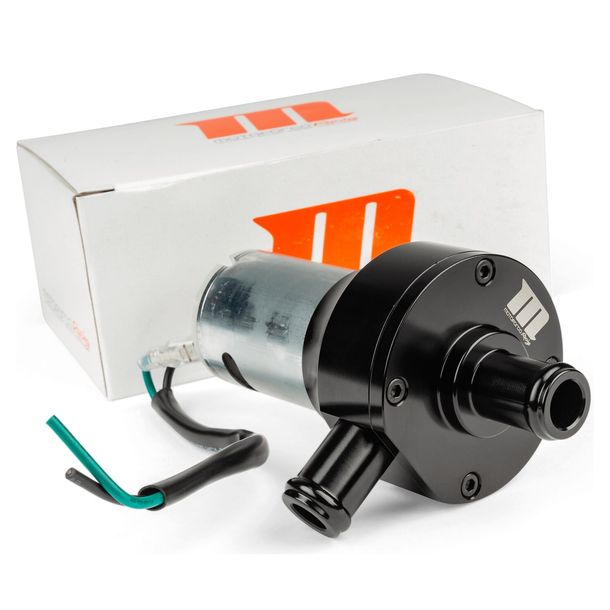 pompa dell'acqua elettrica Motoforce RACING, universale 12V, diametro di connessione 15mm, nero