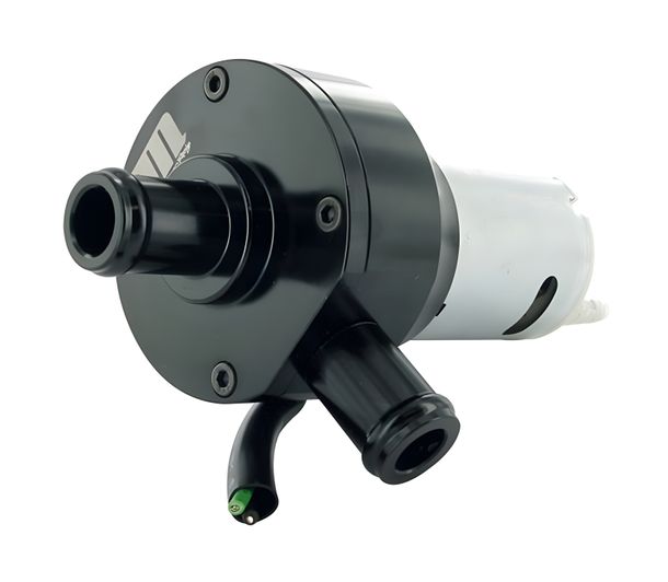 Elektrische Wasserpumpe Motoforce RACING, universal 12V, 15mm Anschlussdurchmesser, schwarz
