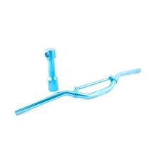 Downhill stuur MXT stuur met bevestiging, blauw geanodiseerd voor Yamaha / MBK / Keeway / Generic