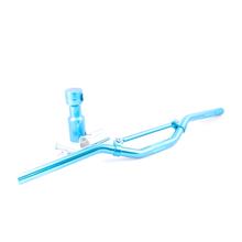Downhill stuur MXT stuur met bevestiging, blauw geanodiseerd voor Peugeot Speedfight, Ludix