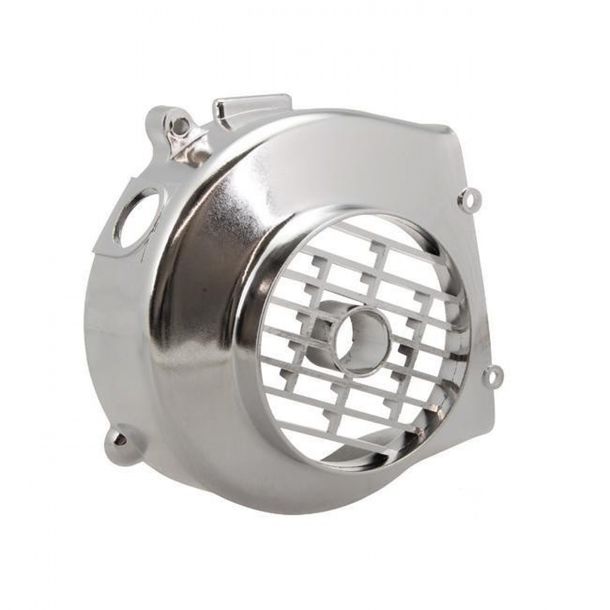Fan wheel cover Naraku Performance GY6 chrome for Rex, SYM, Kymco, Peugeot