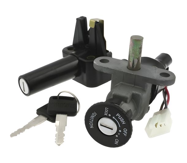 Schlossset Motoforce für MBK Booster Spirit / Yamaha BWs, 3 Kabel, vor Bj. 03 ohne Kat
