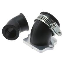 Ansaugstutzen Motoforce RACING, inkl. 2 Adapter (Anschlussweite 24mm + 32mm) für Piaggio