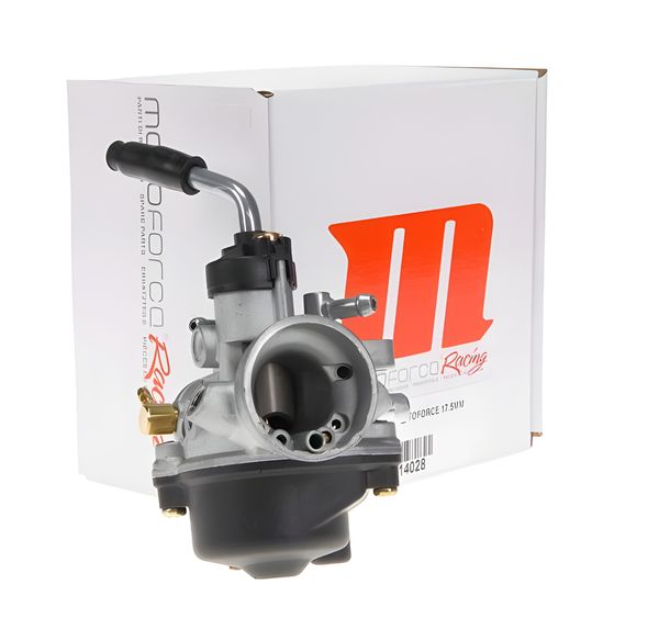 Vergaser Motoforce Racing, 17,5mm mit E-Choke- Vorrichtung für Piaggio (HD: 65, ND: 34, Nadel: A7)