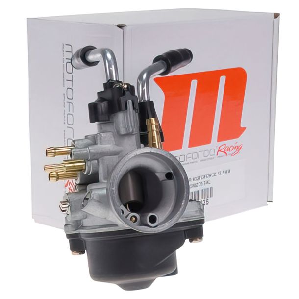 Carburador Motoforce Racing, estrangulador manual 17,5mm para Minarelli horizontal / vertical (JD:90, MJ: 34, Agulha: A12)