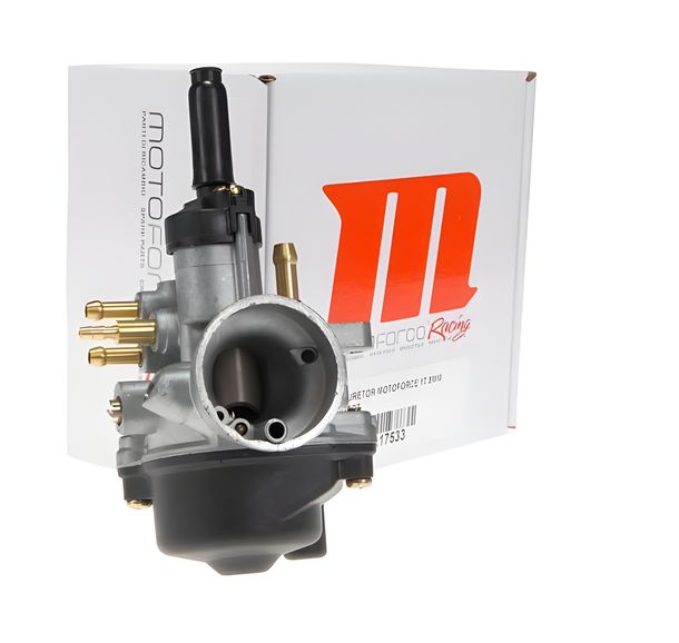 Vergaser Motoforce Racing, 17,5mm, vorbereitet für E-Choke, Peugeot (HD: 95, ND: 38, A2)