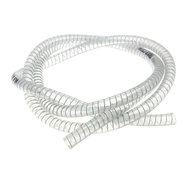 coolant hose Motoforce, transparent, with steel coil, d = 9x15mm, 1 meter (for expansion tank)