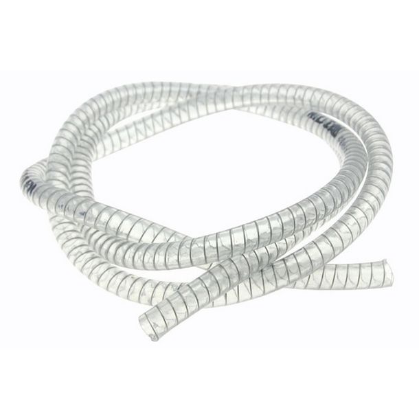 Kühlwasserschlauch Motoforce, transparent, mit Stahlspirale, d=9x15mm, 1 Meter (für Ausgleichsbehälter)