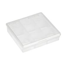 Kleinteilebox Motoforce, transparent, mit 9 Fächern, 137x137x30mm