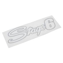 Sticker Stage 6, tracciato, palcoscenico 6, 20x6cm, argento