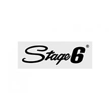 Sticker Stage 6, tracciato, fase 6, 20x6cm, nero