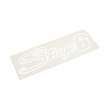 Sticker Stage 6, tracciato, fase 6, 20x6cm, bianco