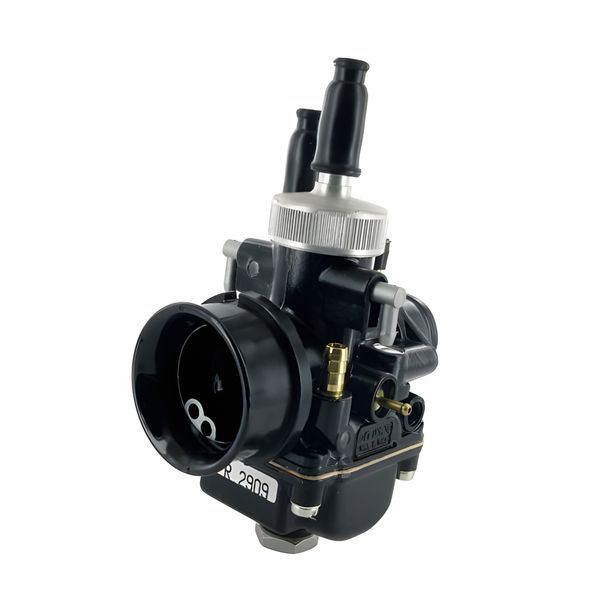 Vergaser Stage6, Dellorto RACING Schwarze Edition MKII, 21mm, 5mm Hauptdüsen (HD 92, ND 50, Nadel W7, Mischrohr 60, Düsen