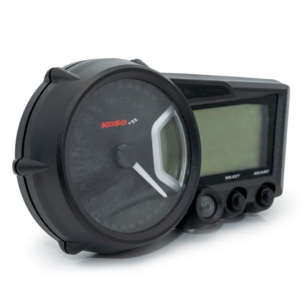 Tachometer KOSO Digital Cockpit RX2 GP Style ABE mehrfarbiges Display universal – Bild 3