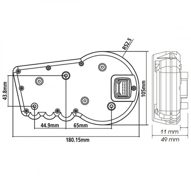 Tachometer KOSO Digital Cockpit RX2 GP Style ABE mehrfarbiges Display universal – Bild 8