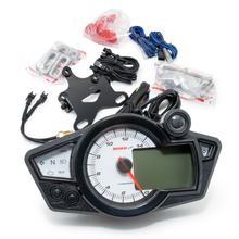 Tachometer KOSO Digital Cockpit RX1N GP Style Drehzahlmesser mit ABE, weiß / blaues Display Universal für Fahrzeuge mit 12V Bordnetz